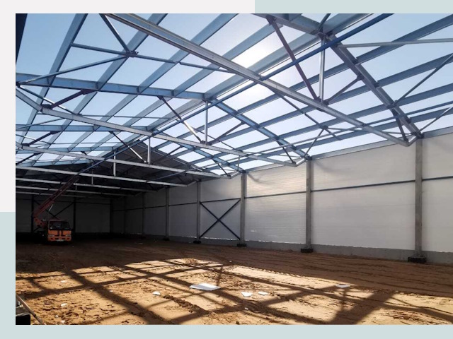 Строительство сенохранилищ в Вязьме