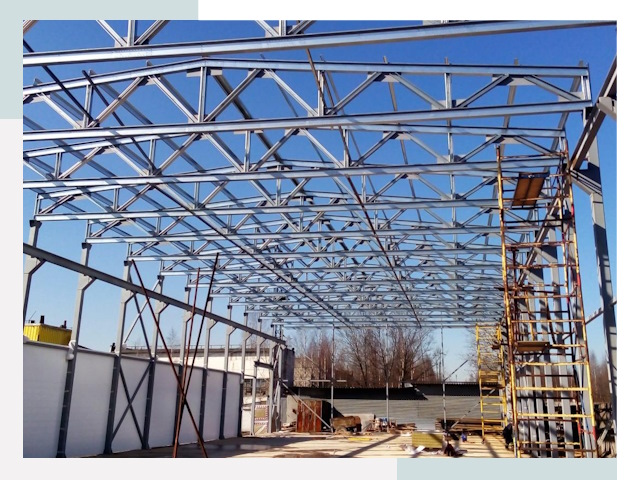 Строительство цехов в Вязьма от 617 руб. под ключ