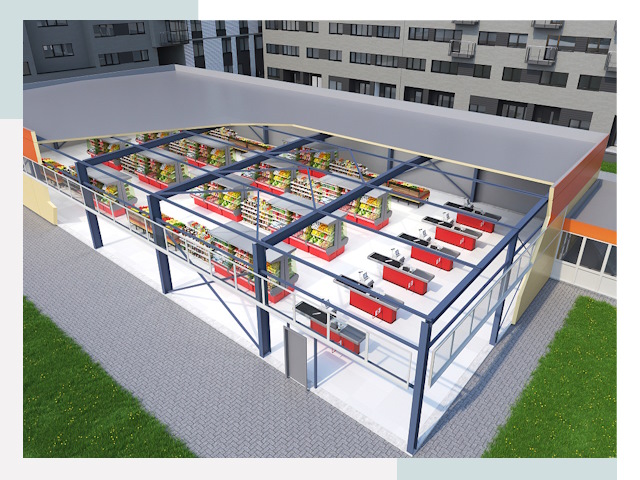 Строительство магазинов в Вязьма от 617 руб. за м²