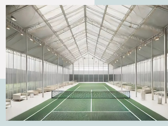 Строительство теннисных кортов в Вязьме