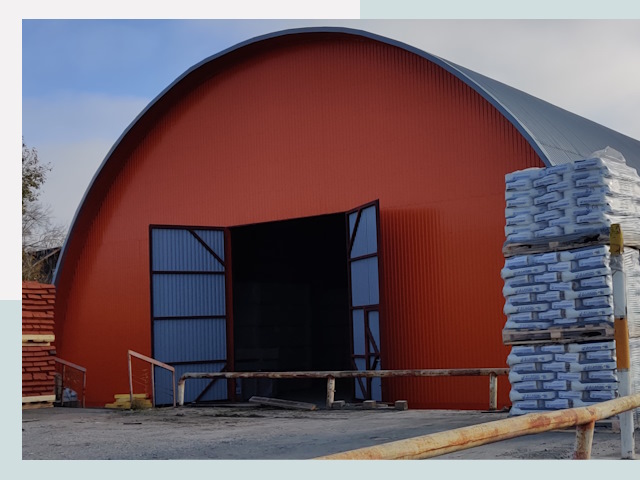 Полукруглые ангары по цене от 617 руб. в Вязьма