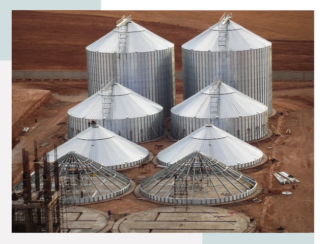 Строительство зерновых силосов в Вязьме