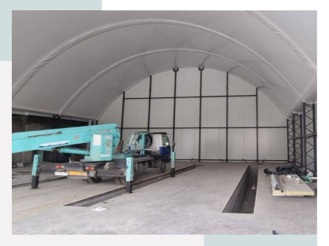 Внутреннее оснащение ангаров в Вязьме